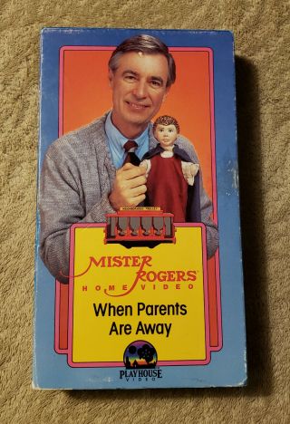 Mister Mr Rogers When Parents Are Away Vhs - Playhouse Kid Children Vintage Rare