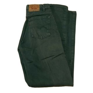 Vintage 80s 90s Levis Strauss Green Denim Jeans Size 30x34 Rare