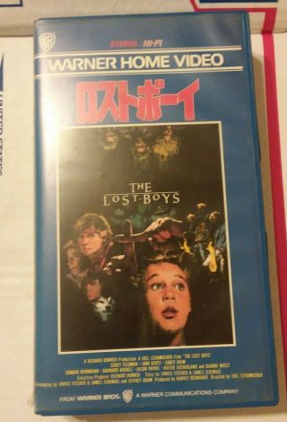 The Lost Boys Vhs Rare Japanese Japan Version Edition Rare Blue Hard Shell Case