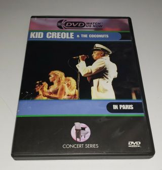 Kid Creole And The Coconuts Live In Paris Dvd,  Rare,  Oop