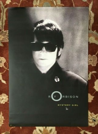 Roy Orbison Mystery Girl Rare Promotional Poster From 1989