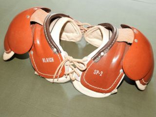 Vtg 1950s BLAICH SP - 2 KID ' S FOOTBALL SHOULDER PADS EXC Gridiron Antique Rare 2