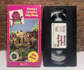 Barney’s Campfire Sing - Along RARE OOP (VHS,  1990) VERY GOOD 3
