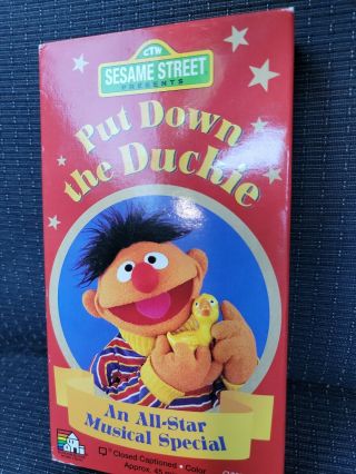 Sesame Street - Put Down The Duckie (vhs,  1996) Rare