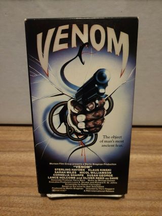 Venom (vhs,  1983) Rare Vintage Horror Thriller Movie Vestron Video