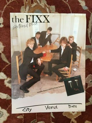 The Fixx Shuttered Room Rare Promotional Poster From 1982