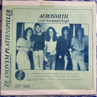 Aerosmith – Look Homeward Angel : Rare 70’s Bootleg Vinyl Lp Zap 7868 Ex