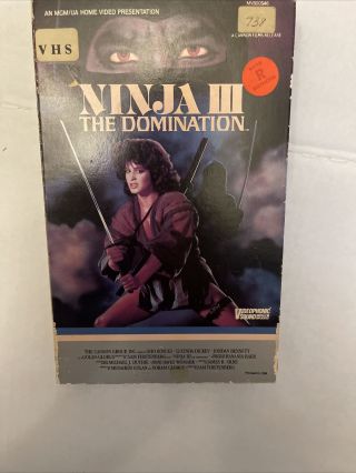 Ninja Iii The Domination Vhs Big Box Cannon Films Kung Fu Cinema Big Box Rare
