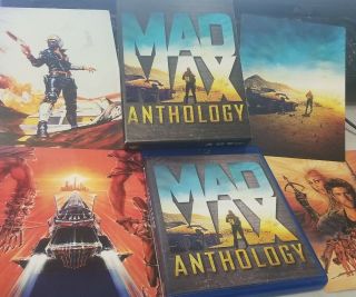 Mad Max Anthology (blu - Ray Disc,  2015,  5 - Disc Set) Rare Oop Vintage All 4 Four