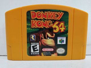 Nintendo 64 Donkey Kong 64 N64 Yellow Cart Only Authentic (1999)