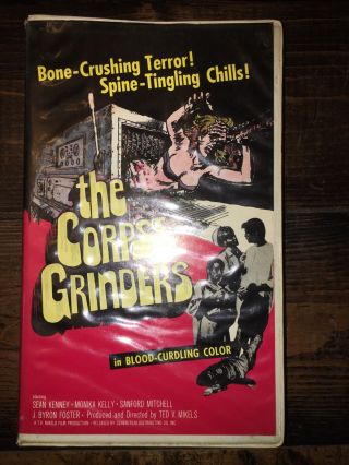 The Corpse Grinders Vhs 1971 World Vision Clamshell Rare Horror Oop Htf Cult