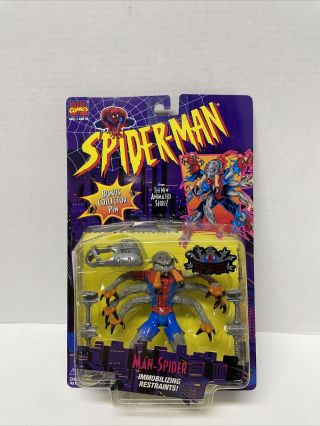Ultra Rare Man - Spider Spider - Man Animated Series Figure Toy Biz 1995 See Pic
