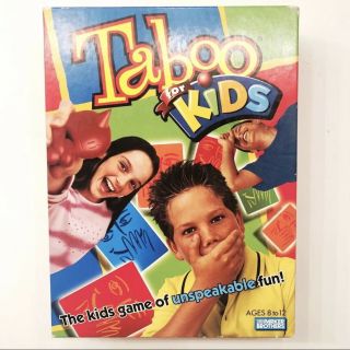 Taboo For Kids Board Game Jr Complete Hasbro 2003 Vintage Rare Htf