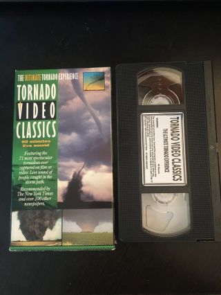 Tornado Video Classics Weather Documentary Tornado Project Vhs 1994 - - Rare