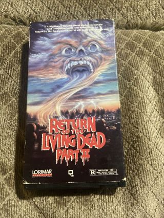 Return Of The Living Dead Part 2 Ii Vhs 1987 Horror Cult Classic Movie Rare
