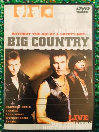 Big Country - Without The Aid Of A Safety Net Live (dvd,  2002) Concert Rare Oop