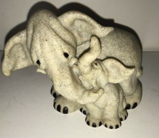 2000 Quarry Critters Elephants Ethan & Enzi 56512 Rare Second Nature Designs