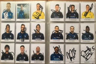 Cardiff City Fc - 18 X Signed Cards 2015 - 16 Rare