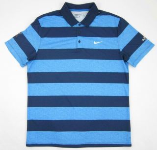 Nike Golf Polo Arnold Palmer Invitational Bay Hill / Rare Dual Logos Blue Medium