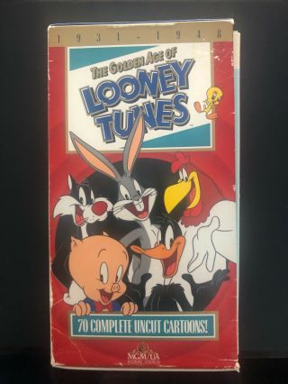 Rare The Golden Age Of Looney Tunes Vhs Volumes 1 - 5