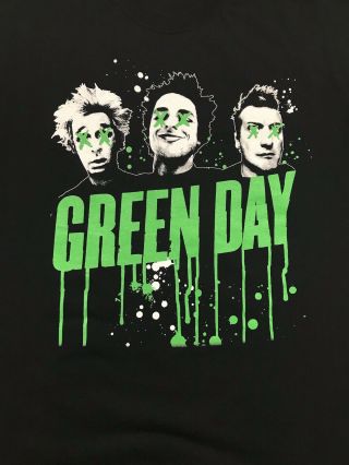 Green Day Revolution Radio 2017 Tour T - Shirt Men Size 2xl Black Rare