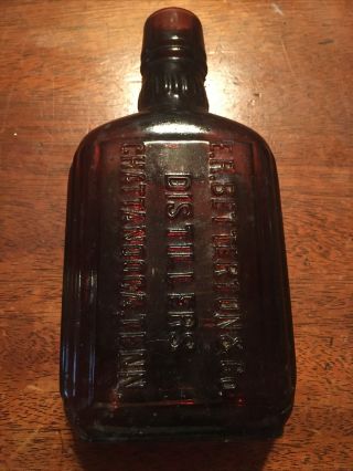 Vintage Rare Chattanooga,  Tennessee Distiller Bottle - E R Betterton & Co