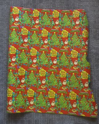 Tmnt 1980’s Christmas Gift Wrap Wrapping Paper Roll Rare Vintage Teenage