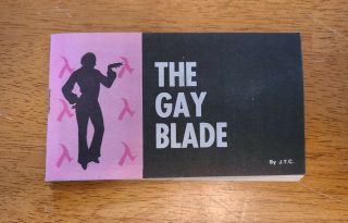 The Gay Blade,  Jack T.  Chick Rare Anti - Gay Tract,  1972