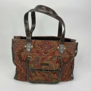 Caribbean Joe Tapestry Purse Handbag Rare