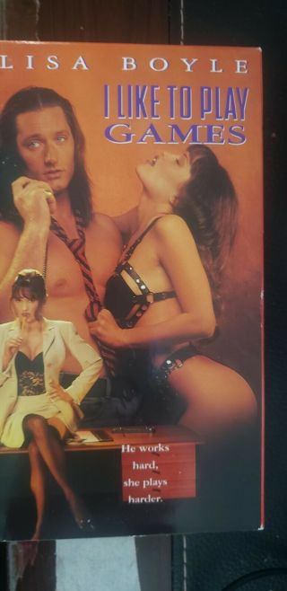 Rare Erotic Thriller Vhs Tape I Like To Play Games Lisa Boyle Pamela Dickerson