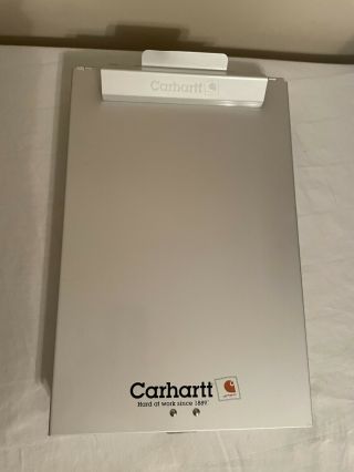Rare Carhartt Aluminum Metal Clipboard Storage Box 9“ X 14“ X 1 3/4”