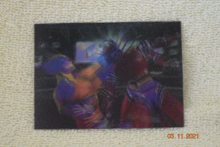1996 Fleer Ultra Marvel Motion X - Men 3d Wolverine Trading Card 1 Of 3 (rare)