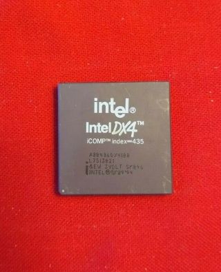 Intel 486dx4 100 Mhz A80486dx4 - 100 Sk096 Socket 3 I486 486dx ✅rare Collectible