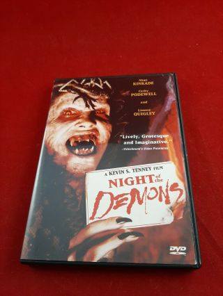 Night Of The Demons Horror Dvd : Rare,  Oop,  Anchor Bay