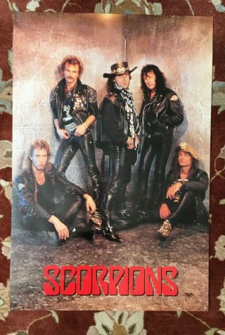 Scorpions On Mercury Records (1989) Rare Promotional Poster