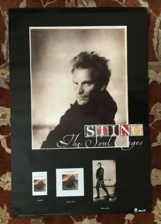 Sting The Soul Cages Rare Promotional Poster The Police