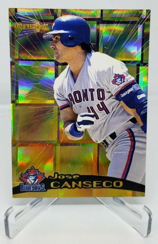Jose Canseco 1999 Pacific Prism Holographic Gold Proof - - Rare Variation