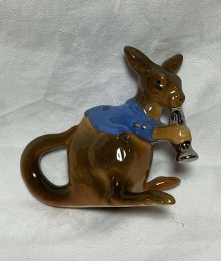 Bretby Art Pottery Woodville Kangaroo Trumpet From Animal Band 9cm 1950,  S Rare