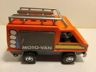 1977 Vintage Fisher Price Adventure People Orange Camper Moto Van Htf Rare Usa