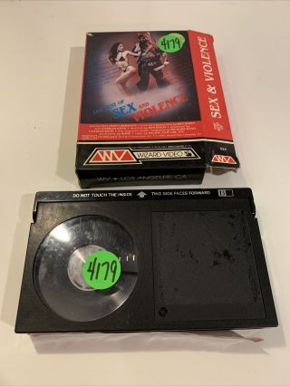 Grindhouse: Best Of Sex And Violence,  Betamax Beta Not Vhs Rare Wizard Video