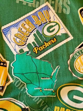 RARE Green Bay Packers NFL Football Men ' s XL Hawaiian Shirt - Vintage 3