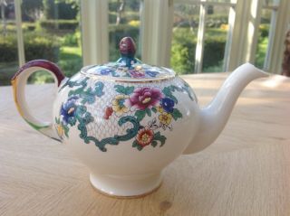 Rare Vintage Royal Cauldon Victoria Teapot