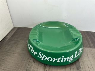 Authentic Vintage Sporting Life Ashtray Green Large Made By Wade Rare