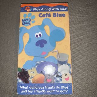 Blue’s Clues Play Along Cafe Vhs Video Kids Tape Nick Jr Nickelodeon Rare