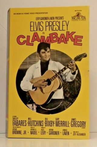 Clambake Rare Vhs Big Box 1967 Elvis Presley Mgm Home Video Shelley Fabares