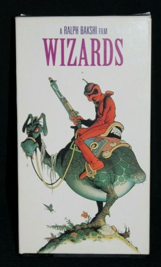 Wizards Vhs Rare Fox Home Video Ralph Bakshi Animated Fantasy - C