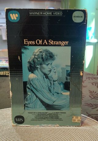 Eyes Of A Stranger Vhs Horror Big Box Warner Home Video Rare 1st Release
