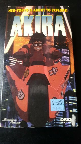 Akira (vhs,  1991) Rare Anime Tape Orion Home Video