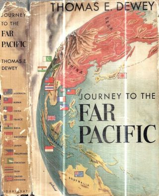 Rare 1952 Dewey In Asia Korea Vietnam China Japan With Maps Illustrated Dj