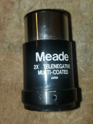Meade 2x Telenegative Multi Coated Japan Rare Vintage Htf Microscope Htf